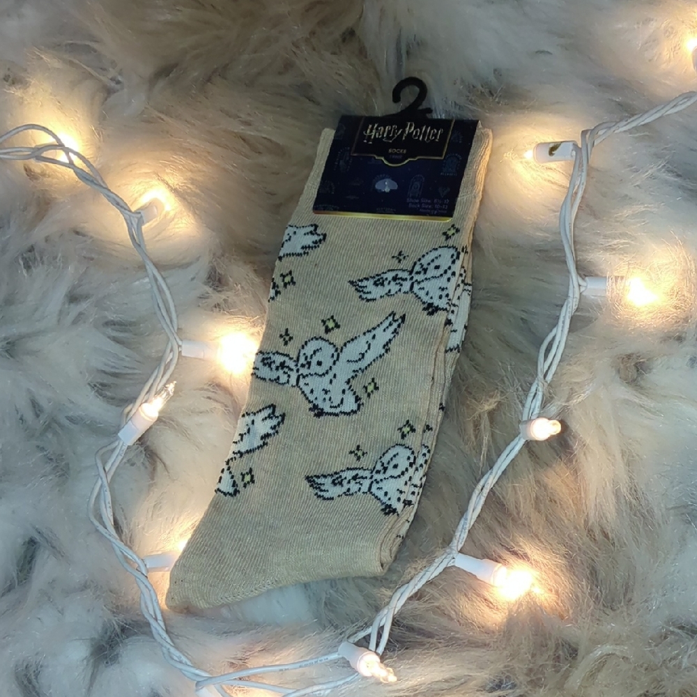 Harry Potter Beige Owl Socks
